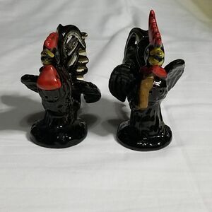 Vintage Ceramic Rooster Salt and Pepper‎ Shakers